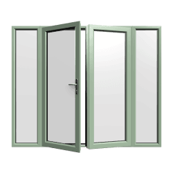 Chartwell-groen openslaande deuren met zijpanelen – Stel zelf samen