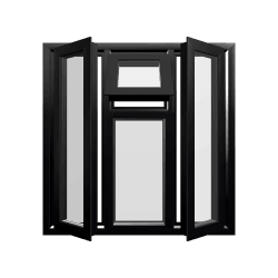 Stijl 47 aluminium raam 5 Project 1 Aluminium Casement Square 10 16