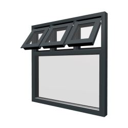 Stijl 50 aluminium raam
