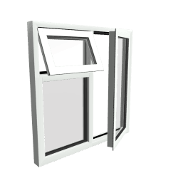 Project 1 Aluminium Casement Square 16