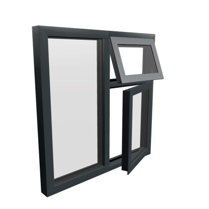 Project 1 Aluminium Casement Square 2 3