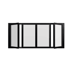 Stijl 73 aluminium raam 5 Project 1 Aluminium Casement Square 20 24