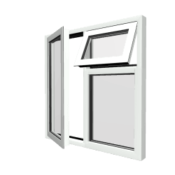 Project 1 Aluminium Casement Square 3 4