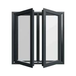 Stijl 15.2 aluminium raam