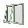 Stijl 13 Chartwell-groen kunststof raam 17 rob upvc PVCu Casement 13