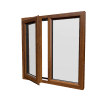 Stijl 16 eiken kunststof raam 17 rob upvc PVCu Casement 13 5 1