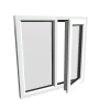 Stijl 17 wit kunststof raam 16 rob upvc PVCu Casement 13 6 2