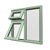 Stijl 28 Chartwell-groen kunststof raam 16 rob upvc PVCu Casement 22 7 1
