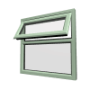 Stijl 6 Chartwell-groen kunststof raam 17 rob upvc PVCu Casement 6 7