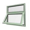 Stijl 7 Chartwell-groen kunststof raam 16 rob upvc PVCu Casement 7