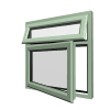 Stijl 11 Chartwell-groen kunststof raam 17 rob upvc PVCu Casement 8 8
