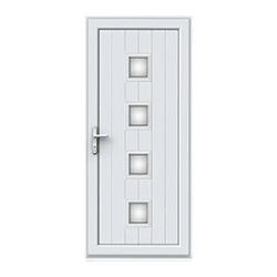 Volledig paneel enkele deur - Hayes 4-ruit