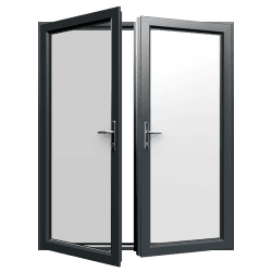 Openslaande deuren kunststof - antracietgrijs