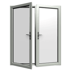 Openslaande deuren kunststof - agaatgrijs