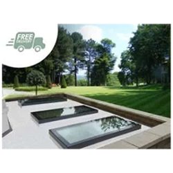 Plat Dak Lichtkoepel 1000mm x 1000mm – Dubbel Geïsoleerd