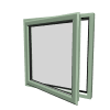 Stijl 3 Chartwell-groen kunststof raam 16 rob upvc PVCu Casement 1 7 1