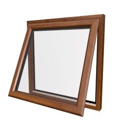 Gouden Eiken Draaikiepramen